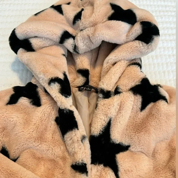 Signature Studio Star Print Pink Coat - Picture 1 of 6